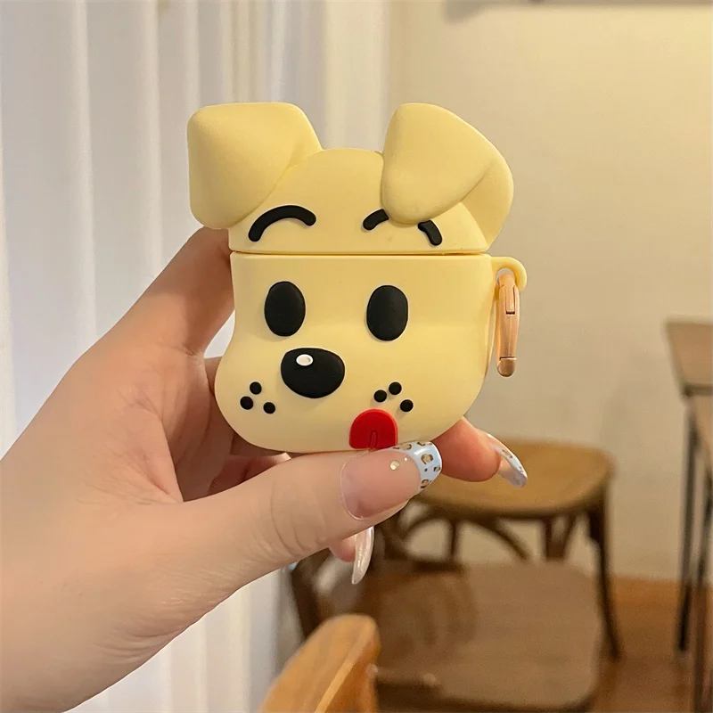 Étui pour casque jaune AIN pour AirPods, drôle et mignon, étui pour écouteurs en silicone, Kawaii, 4, 3 Pro, 2