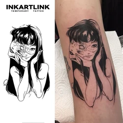 Japanese anime girls Temporary Tattoo,Lasts To 15 Days New Technology Magic Waterproof Semi Permanent Sticker.