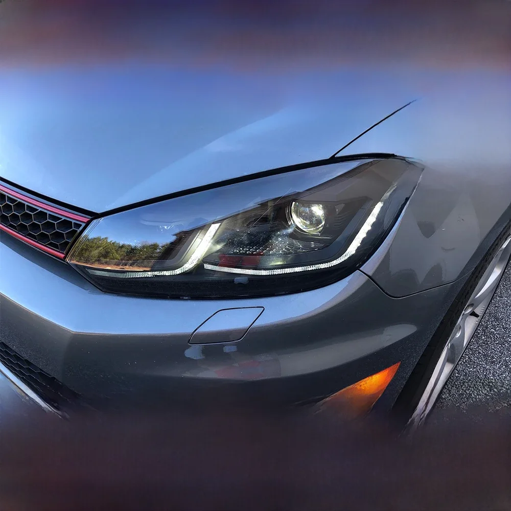 Koplamp Voor Vw Golf 6 MK6 2009-2013 Auto Pier Naoko LED DRL Hella 5 Xenon Lens Hid H7 Golf 6 Auto Accessoires - afbeelding 2