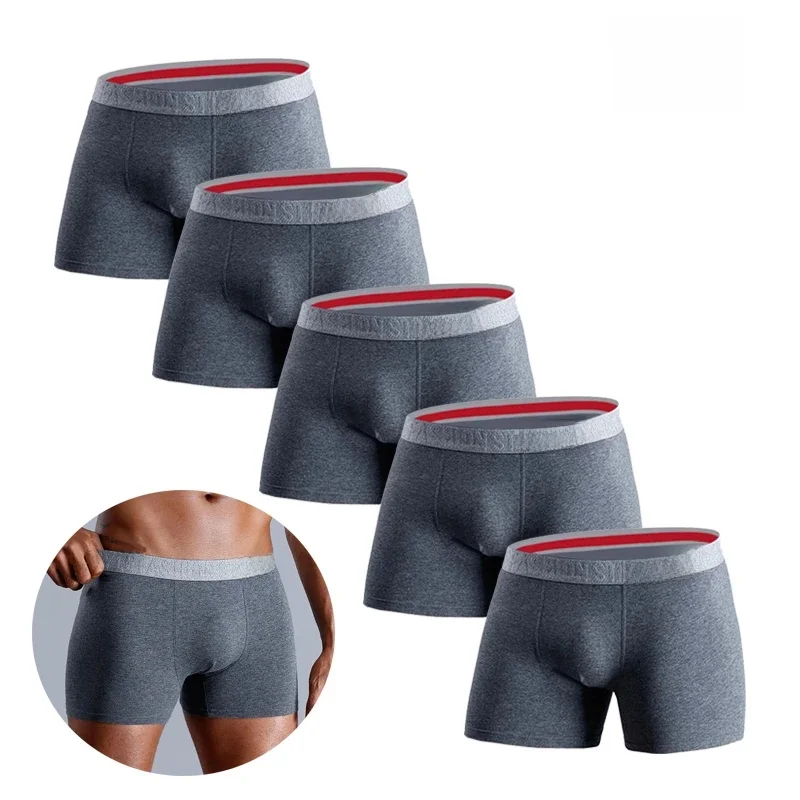 5 Stück Sexy Unterwäsche für Männer Baumwoll-Unterhosen Herren 2026 Boxershorts Geschenk-Boxer für Männer Heiße Herren-Slips Pack Homme Calecon
