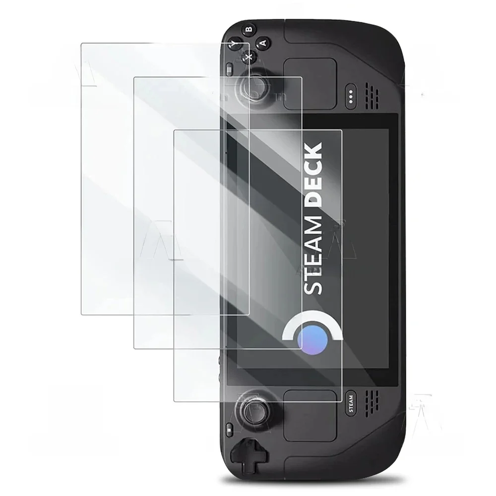 Steam Deck/Steam Deck Protecteur d'écran en verre trempé Oled Borde incurvé 2,5D Dureté 9H Incassable Anti-rayures HD Sans bulles