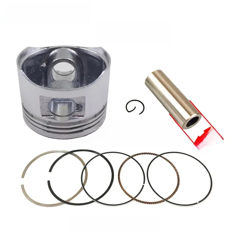 Wysokiej jakości motocykl 52.4mm tłok 15mm Pin zestaw pierścieni dla GY6-125 152QMI motorower motor terenowy TaoTao — zdjęcie 2