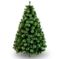 Green Pine Artificial Christmas Tree - Indoor Living Room Decoration - Plastic/Metallic Support Easy Assembly - Box Packaging - Measurements (90/120/150/180/210Mcm)