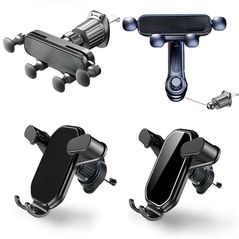 Support de téléphone de voiture par gravité pour téléphone portable de 4.7 à 7 pouces, support de téléphone universel antichoc avec Clip GPS pour Smartphone