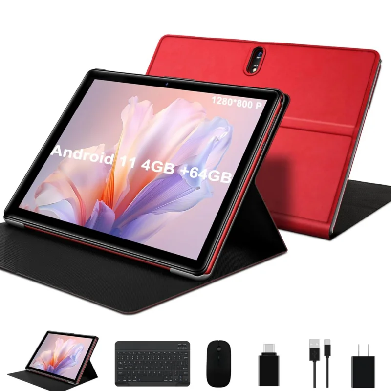 JUSYEA J5 10.1" Android 11 Tablet 4GB RAM 64GB ROM Octa-Core Processor Type-C Dual Camera 8000mAh Battery