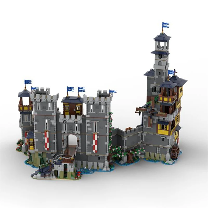 Medieval Fortress Model Moc Building Bricks Hightower Castle Technology Modular Blocks Gifts Christmas Toys DIY Sets Assembly