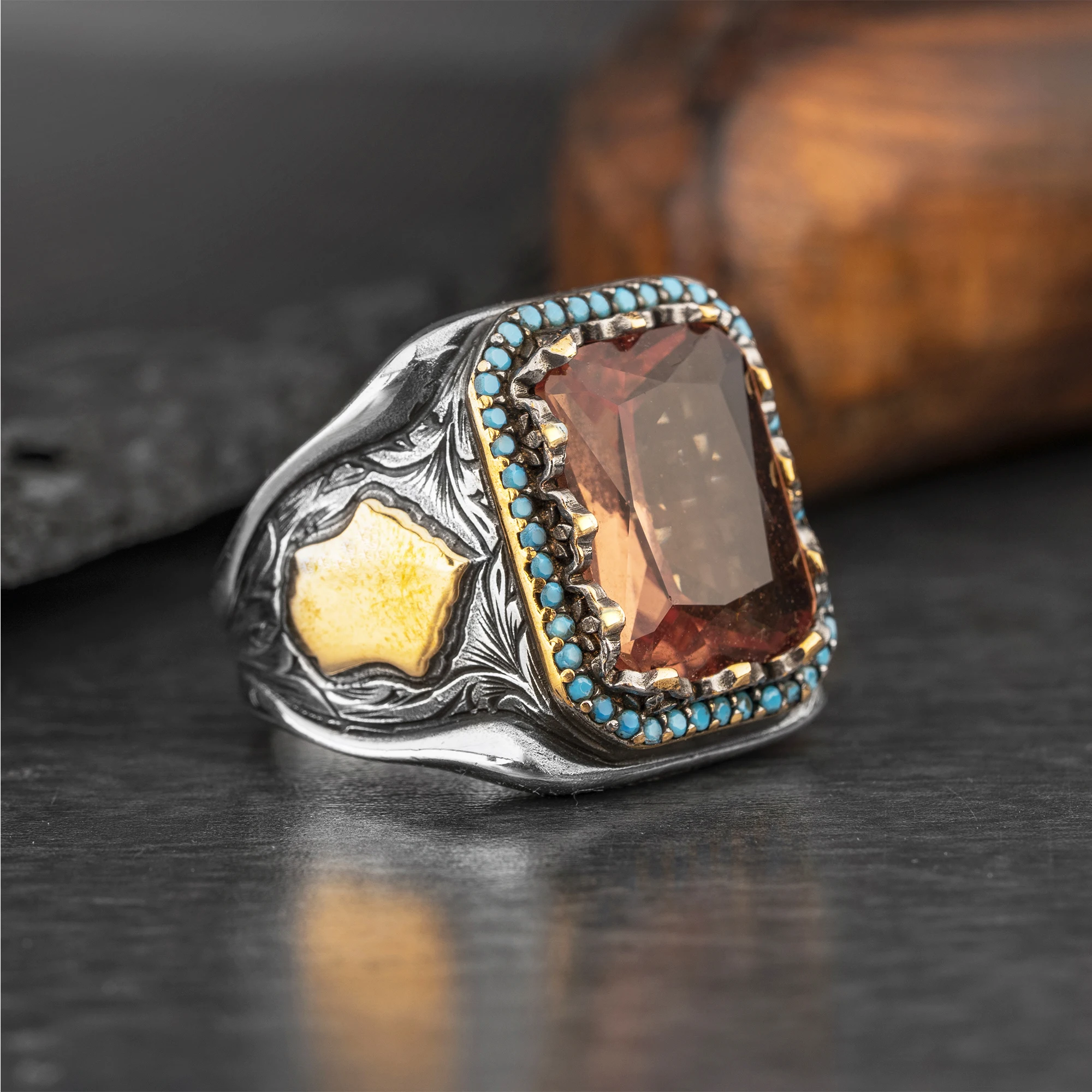 

925 Sterling Silver Ring for Men Zultanite Stone Jewelry Fashion Vintage Gift Onyx Aqeq Mens Rings All Size
