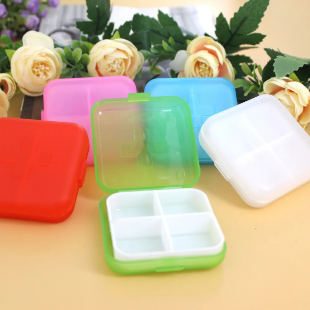 صندوق منظم حبوب صغير حاوية حبوب السفر المحمولة اليومية علبة حبوب منع الحمل الصغيرة حامل جيب صندوق حبوب الدواء صندوق تخزين الأدوية البلاستيك #4