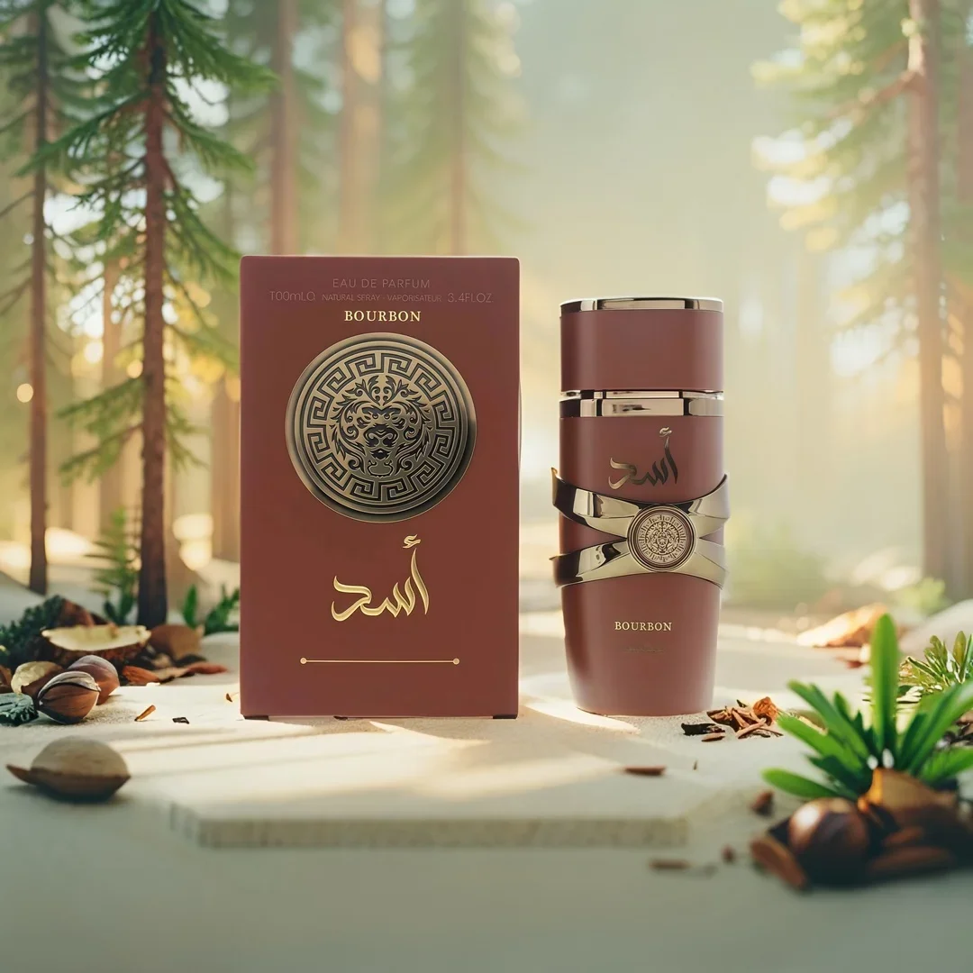 

Bourbon Eau De brown Parfum Spray 3.4 oz Long-lasting fragrance, suitable for everyday use, a great Valentine's Day gift choice.