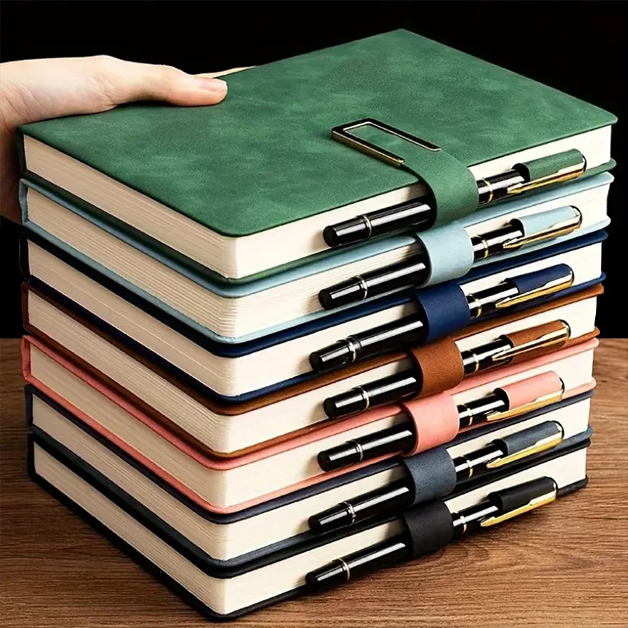 Cuaderno Retro A5, cubierta de cuero suave, Agenda de 200 páginas para estudiantes, suministros de papelería para oficina y escuela, 2 uds.