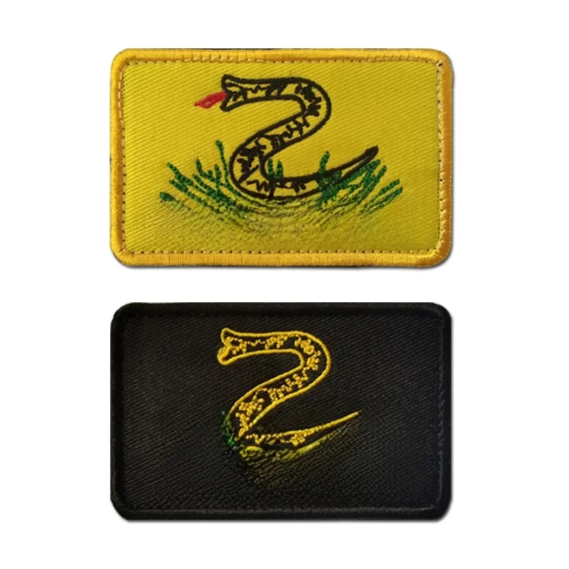 naszywki naszywka na rzep „NO STEP ON SNEK” SNAKE Funny Meme Morale Tactical Velcros Patches Applique Hook & Loop for Molle Bag Military Gear Backpack DIY — zdjęcie 2