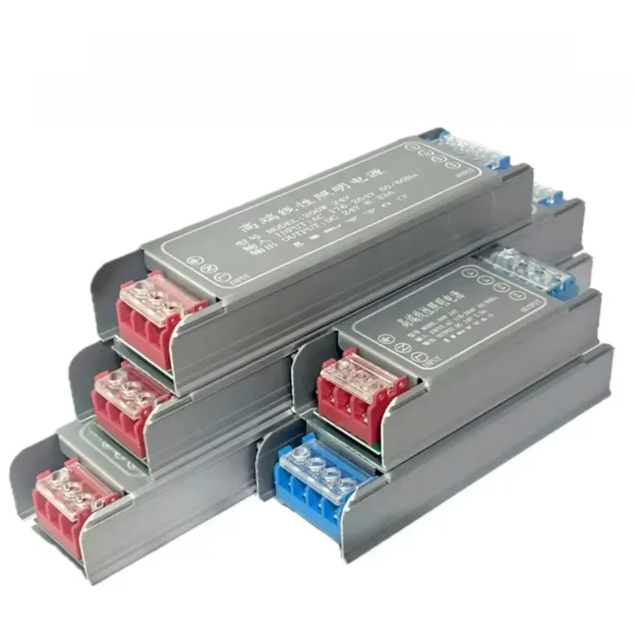 Zasilacz impulsowy DC 12V 24V AC176-264V Sterownik światła LED Zasilacz 60W 100W 200W 300W 400W Wyciszenie Transformatory oświetleniowe — zdjęcie 2