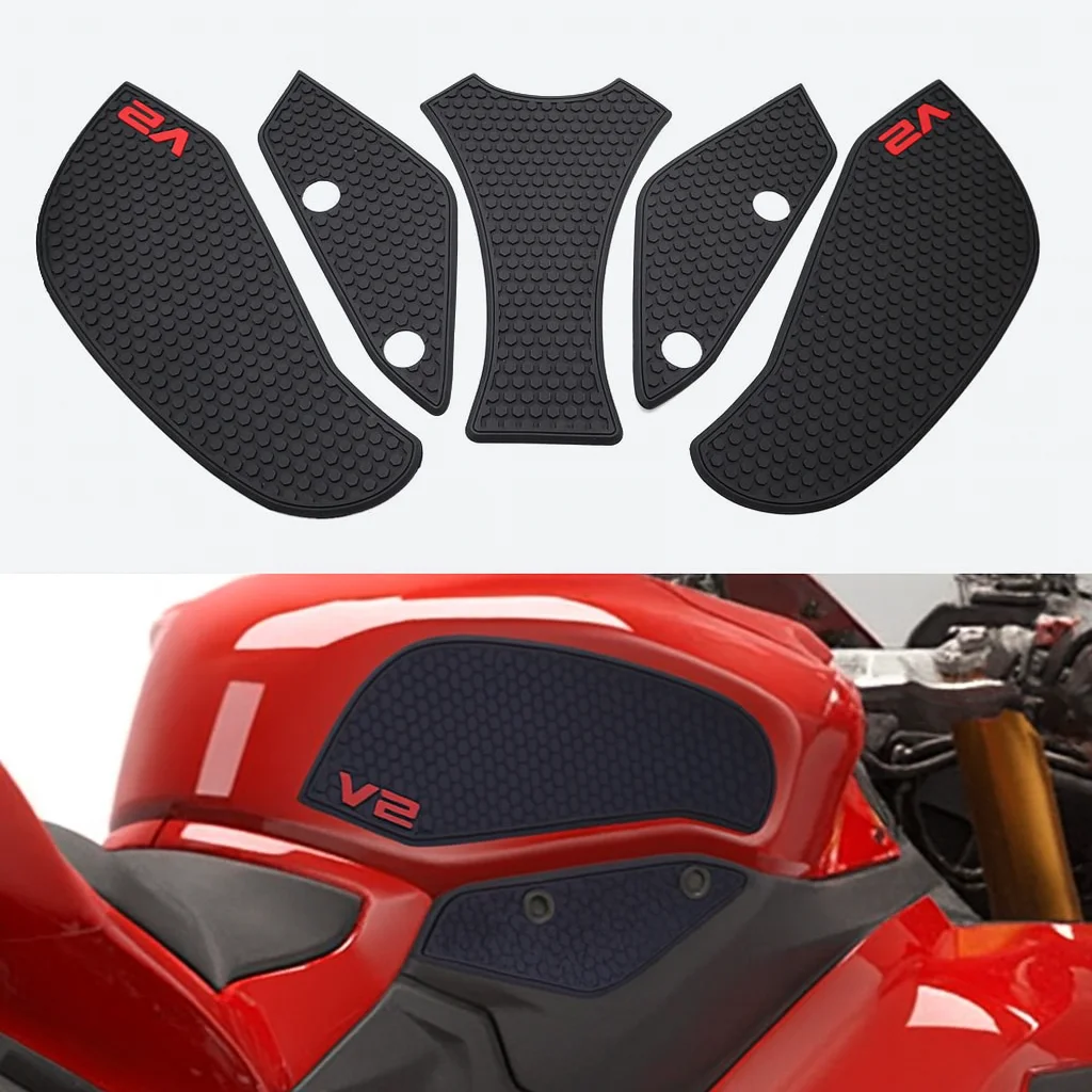 

NWE 2025 накладка на бак, аксессуары для мотоциклов, накладка на топливный бак для Panigale V2/Streetfighter V2, нескользящая боковая водонепроницаемая накладка на топливный бак