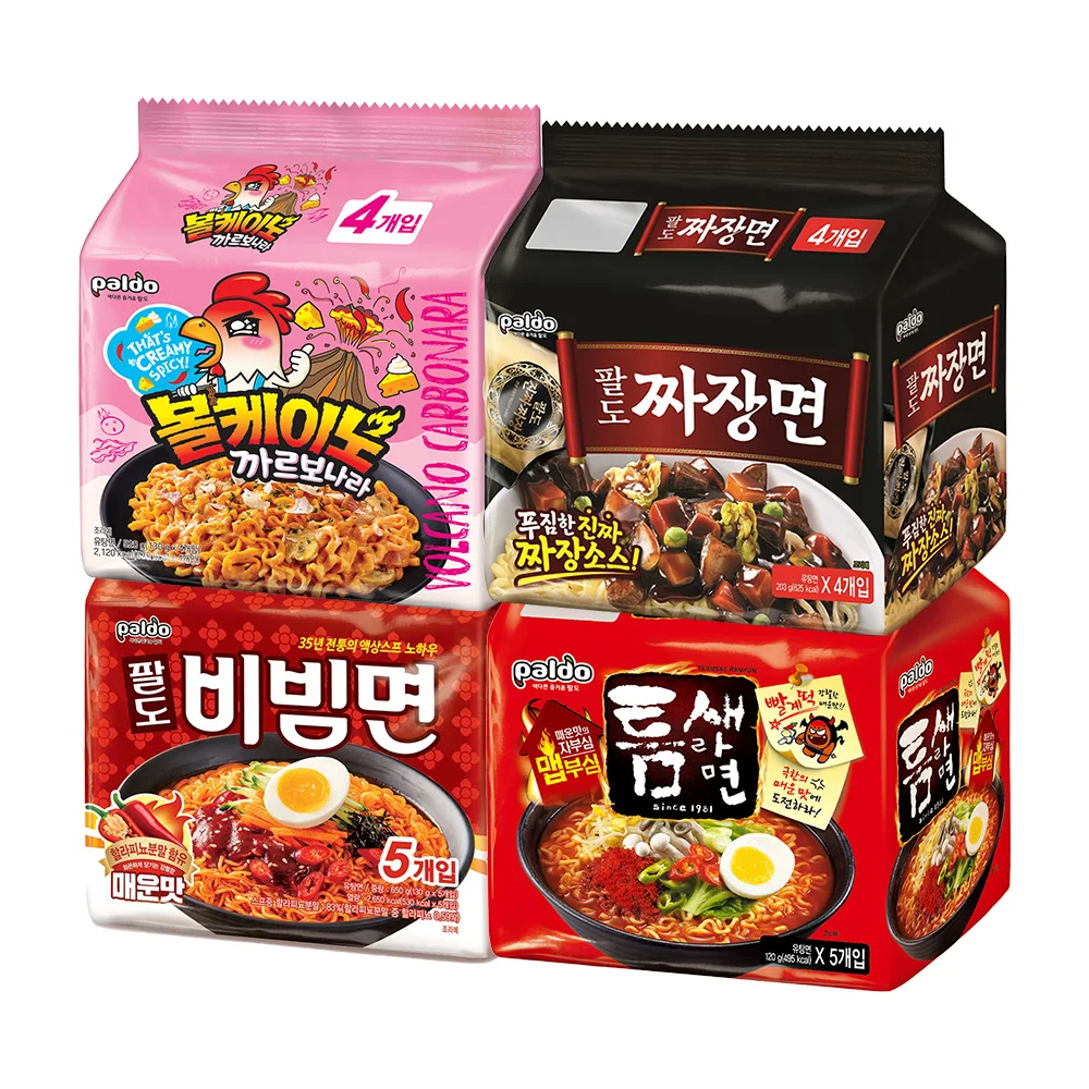 Paldo Volcano-no-kvonara (130g x 4 mouth) 1 Niche nap-nap-nap-nape (120g x 4 mouth) 1 px + bibimbimbside spicy (130g x 5 mouth) 1x1 spit (230g x 4 pieces)