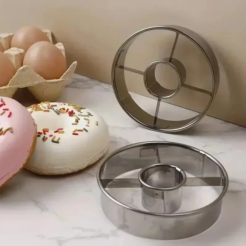 Moules à donuts, moules à gâteaux au chocolat, anneau de Mousse, emporte-pièce rond, fournitures de décoration de gâteaux, 1 pièce