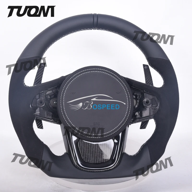 

Leather Suede Carbon Fiber Led Steering Wheel For Toyota Supra A90 GR GR86 Prado 150 120 Estima Allion Vitz Rush Aqua 4runner