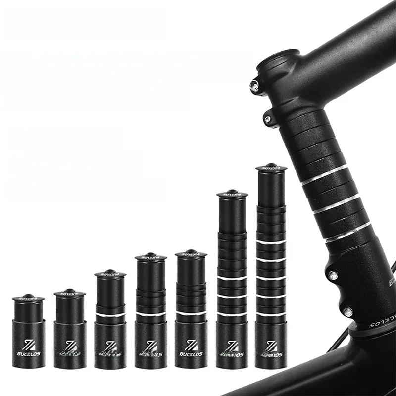 AliExpress BUCKLOS Bicycle Stem Height Extender 100/120/135/180/210MM  Aluminum Alloy Handlebar Rise Up Adapter 28.6mm Cycle Accessories