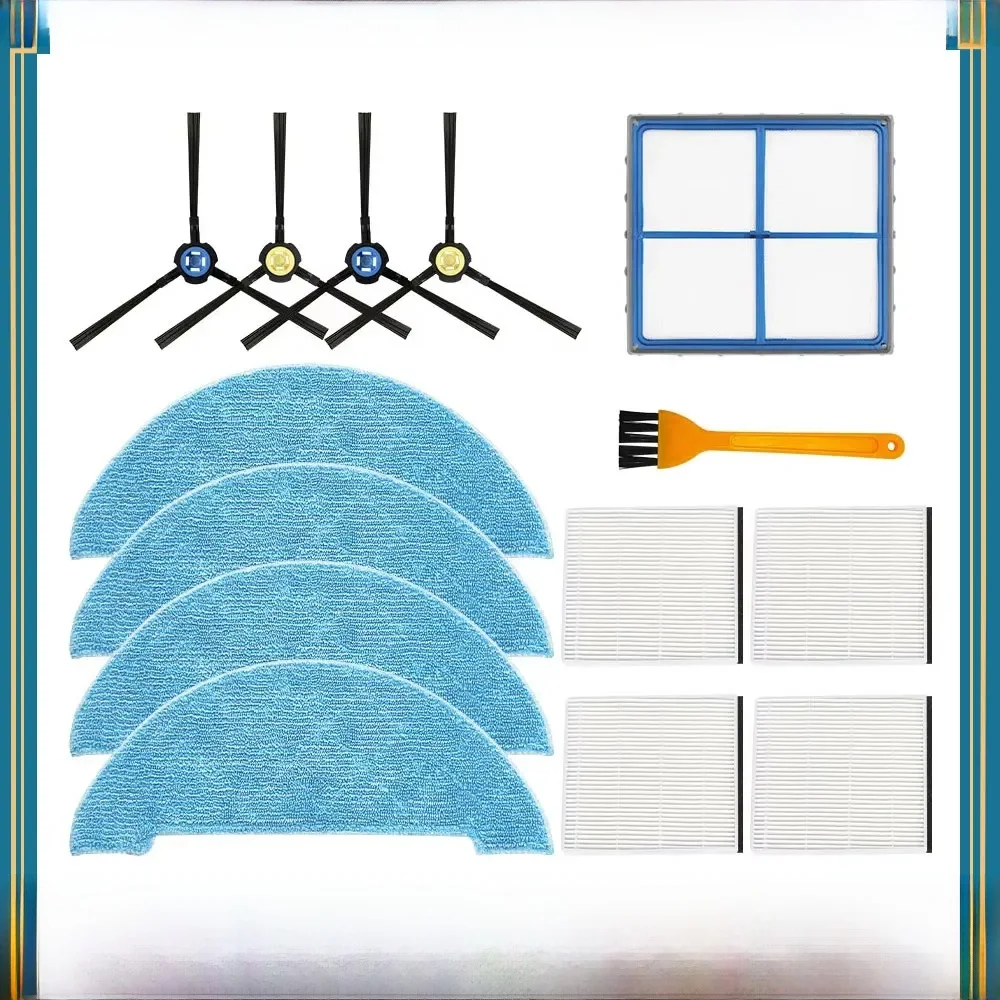 Accessoires de rechange pour ( iLife V8s / V8 Plus / V80 Max, Amibot Animal XL H2O Connect ), brosse latérale, filtre Hepa primaire, vadrouille, pièces de rechange