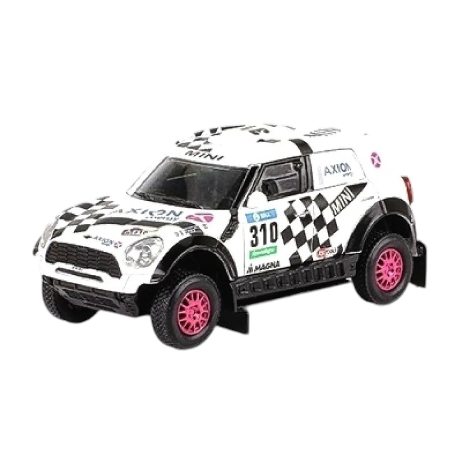 Salvat, Aii4 Racing Terranova Rally Véhicule de compétition spécialisé, Rallye de Dakar 2016, Échelle 1:43, Miniature en métal moulé sous pression, Collection Dakar, Sans emballage, Emballage original sous blister, Base d'identification sérigraphiée avec modèle et année