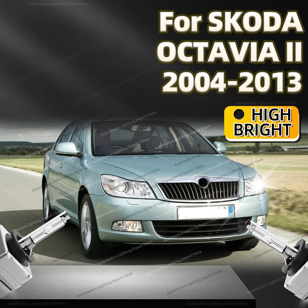 

2 шт. 35 Вт HID ксеноновая лампа D1S автомобильная фара 6000K 10000K лампы для SKODA OCTAVIA II 2004-2013 2007 2008 2009 2010 2011 2012