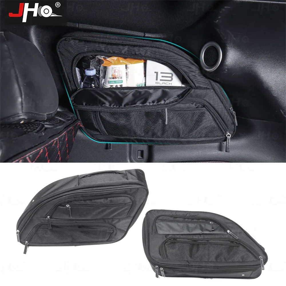 

JHO Car Rear Window Storage Bag Organizer Fit For Jeep Grand Cherokee 2014- 2023 Up Stowing Tidying Trunk Bag Interior Accessory