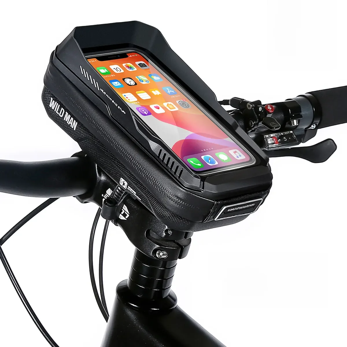 AliExpress PCYCLING WILD MAN XT3 Mountain Road Bike Handlebar Bag with Phone Holder, Touch Screen Pouch, Outdoor