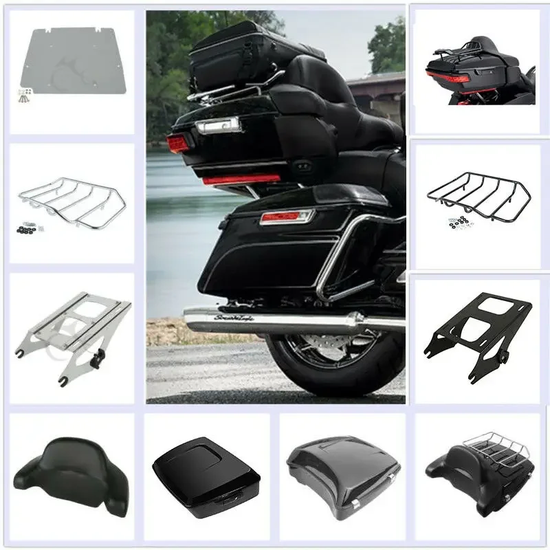 Bagażnik motocyklowy z bagażnikiem górny do Harley Touring Road King Street Glide Special Road Glide FLTRX 2014-2025 2018 19 — zdjęcie 2