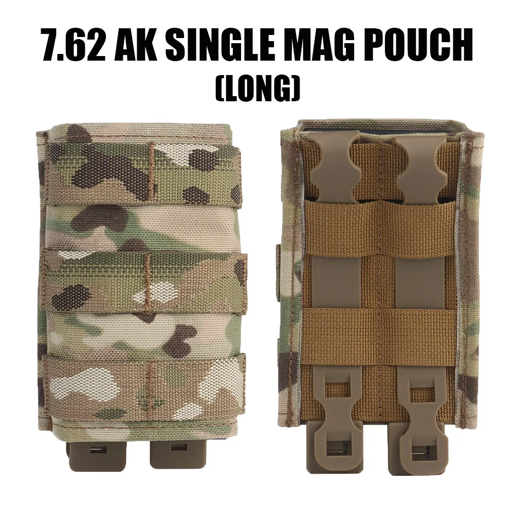 Tactical Magazine Pouch 7.62 AK Single Mag Pouch MOLLE System Belt Holster Holder Militar Hunting Airsoft Fast Mag Equipment