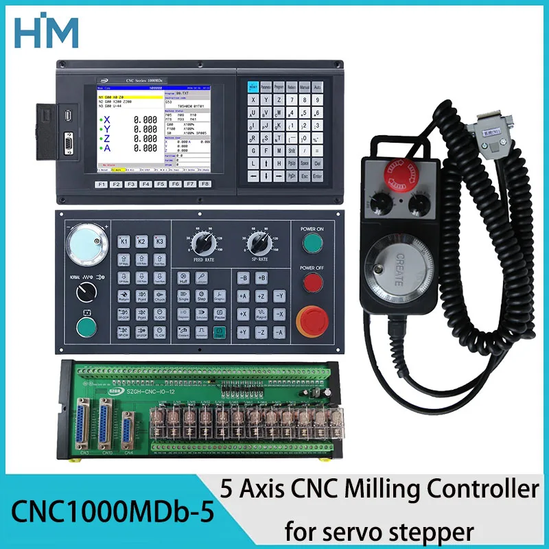 

Professional CNC Controller 5 Axis CNC Milling Controller Mach 3 CNC1000MDb-5 CNC control panel for servo stepper MPG