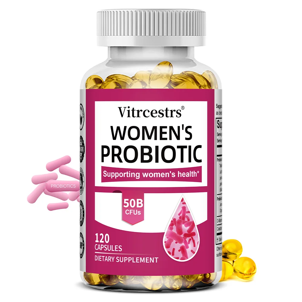 

Women's Probiotic with Cranberry and D-Mannose, 60 Capsules, 50 Billion CFU, Digestive, Immune, Vaginal and Urinary Health