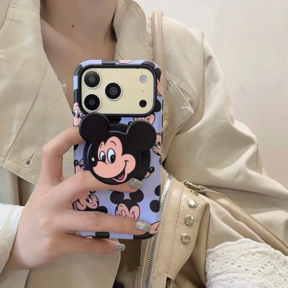 Nouvelle coque de téléphone mignonne de dessin animé d'anime pour iPhone 18 Pro Max 15 16 17 18 Pro, coque de protection antichoc tendance, avec support MagSafe