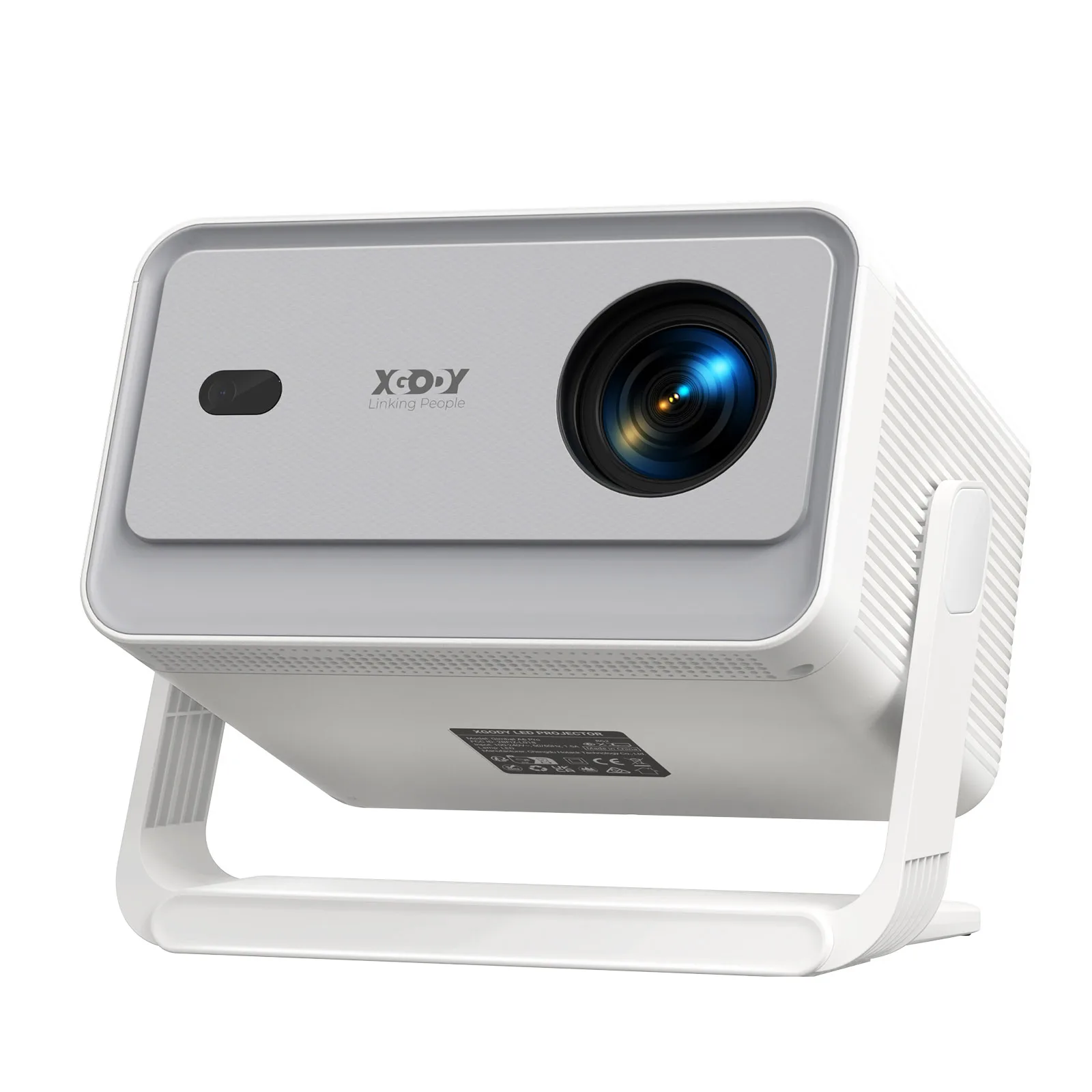 XGODY 700ANSI 4K-Projektor, 1 GB RAM + 32 GB Speicher, Android, Autofokus, Keystore-Korrektur, Gimbal, A6/N6 Pro Beamer, Wifi6