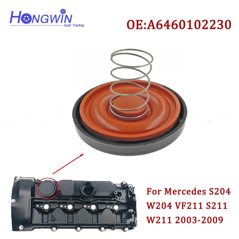 A 6460102230 6460102230   A 6460101130   Nowa pokrywa zaworu PCV z membraną do Mercedes-Benz E-Class C-Class W204 W211 S211 220 200CDI