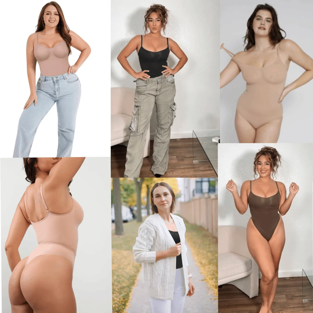 Seamless  Shapewear Thong Bodysuit Colombianas Slimming Waist Women Flat Belly Full Back Body Shaper Girdle Shaper