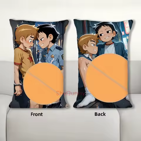 Dakimakura Anime Scott &amp; Wallace Scott Pilgrim Body Pillow Cover Sofa Cushion Double-side Print Throw Pillow Case 40X60cm