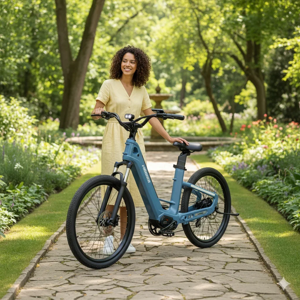 Vélo électrique pour adultes MIHOGO Air, cadre en fibre de carbone, vélo électrique urbain pour hommes, 48V19.2AH, pneus de 26 pouces, vélo électrique ﻿ Frein hydraulique double batterie