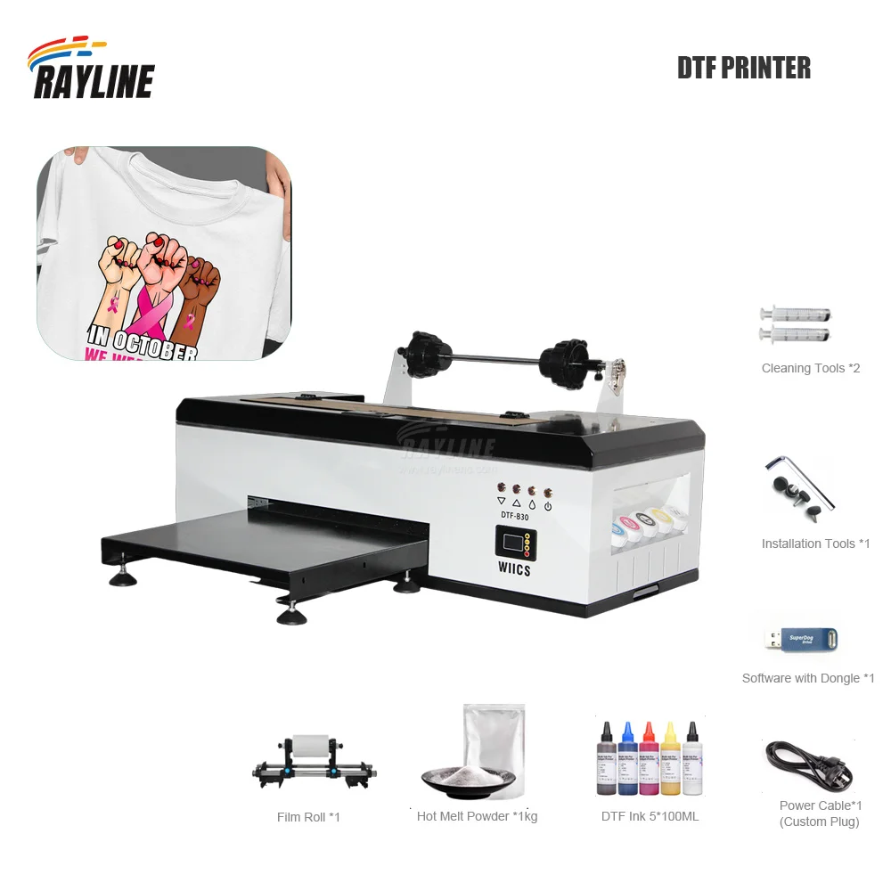 DTF Printer A3, Direct to Film Printer for T Shirts, R1390 PET Film Transfer Printer, Heat Transfer Printing Machine for Small view 2