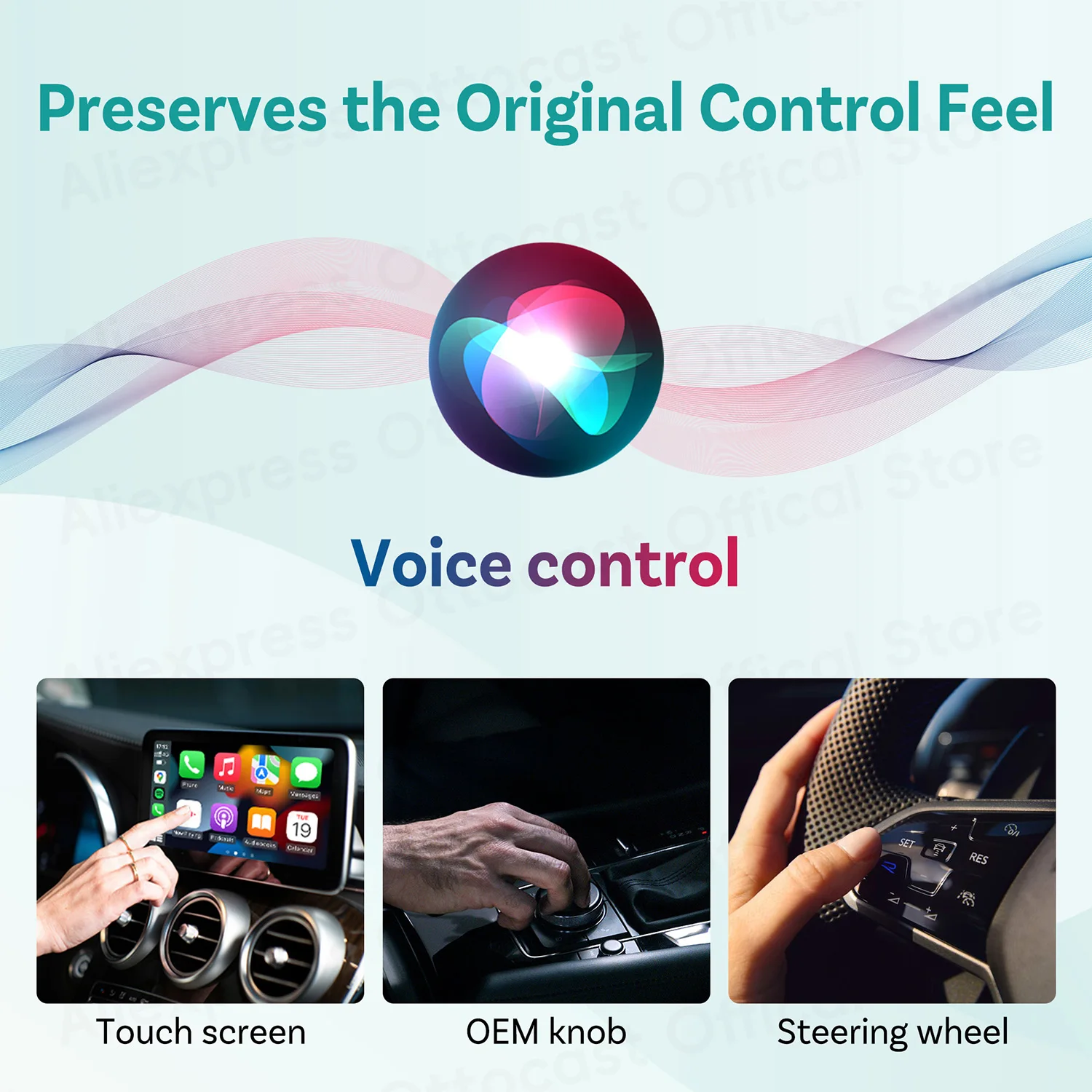 OTTOCAST Mini Slim Cube Wireless CarPlay Android Auto Adapter 2 in 1 USB AI Autozubehör für VW Haval Audi Kia Porsche Lexus – Detail 6