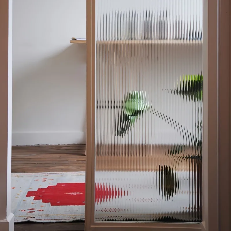 Bathroom Kitchen Bedroom Office Privacy Film Striped Roll Static Cling No Glue UV Block Heat Block Window