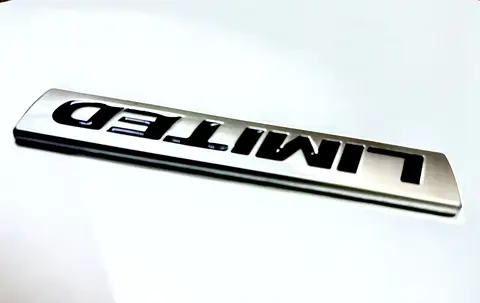 Limited Edition 3D Racing Sport Car Emblem Badge - Premium Silver & Black Auto Rear Trunk Sticker 8 best sales edition emblem - №5