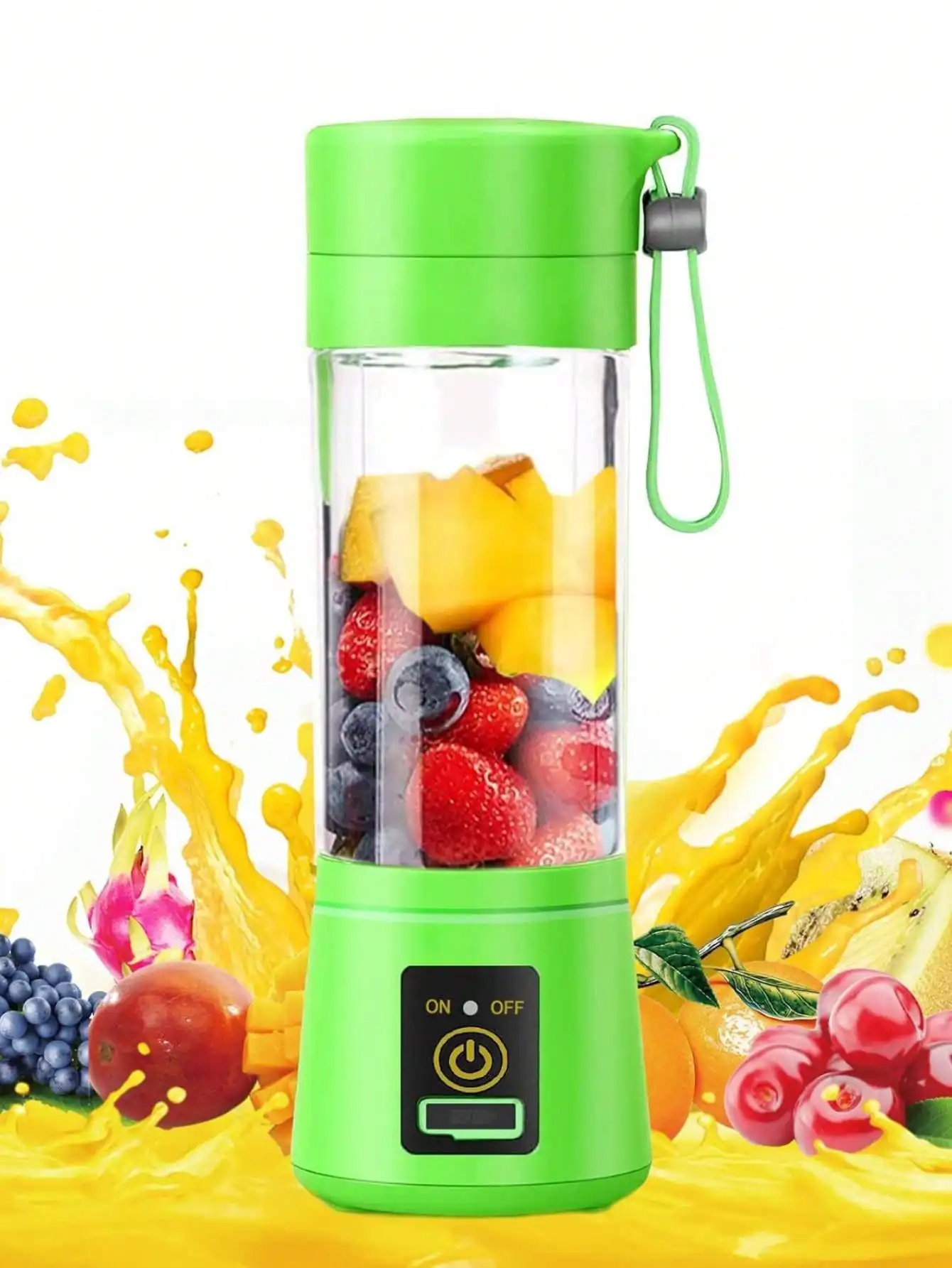 Portable fruit juicer blender