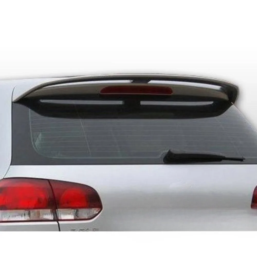 For Volkswagen Golf 6 Votex Glass Top Spoiler Fiber Material Rear Roof Spoiler Wing Trunk Lip Car Styling Compatible Tuning