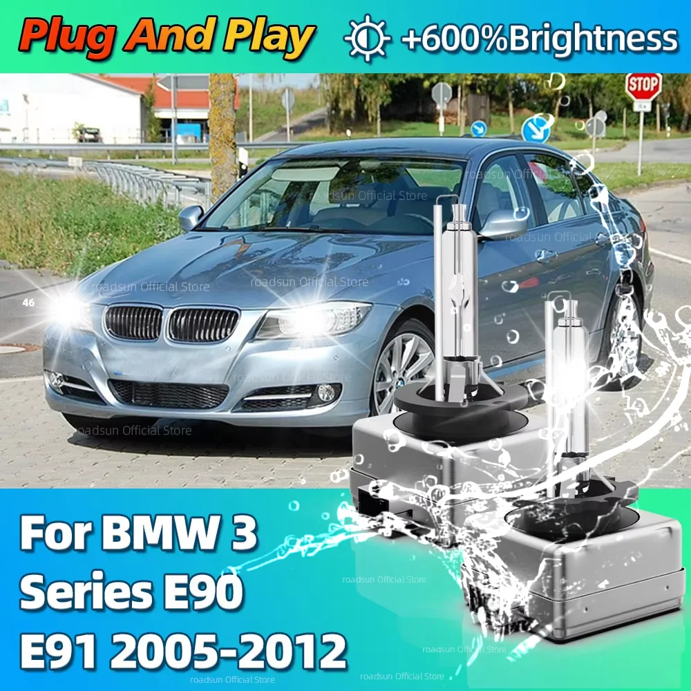 

35 Вт ксеноновая лампа HID 6000K, 10000LM, яркая фара для BMW 3 серии E90 E91 2005 2006 2007 2008 2009 2010 2011 2012