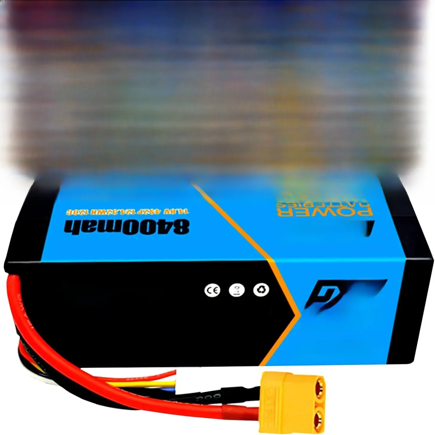 DXF 4S Lipo Batterij 14.8V 120C 8400mAh XT90 EC5 Connector Hardcase Voor 1/8 Buggy Truggy Offroad Auto vrachtwagen Vliegtuig UAV RACING - afbeelding 2