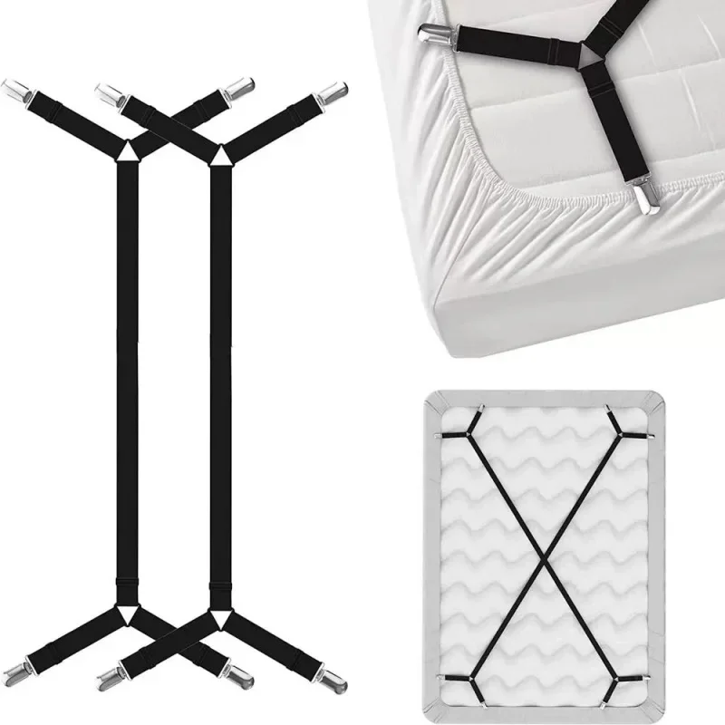 Universele Laken Vaste Houder Hoge Elastische Verstelbare Kriskras Sluiting Bandjes Kits Antislip Sofa Cover Clips - afbeelding 2