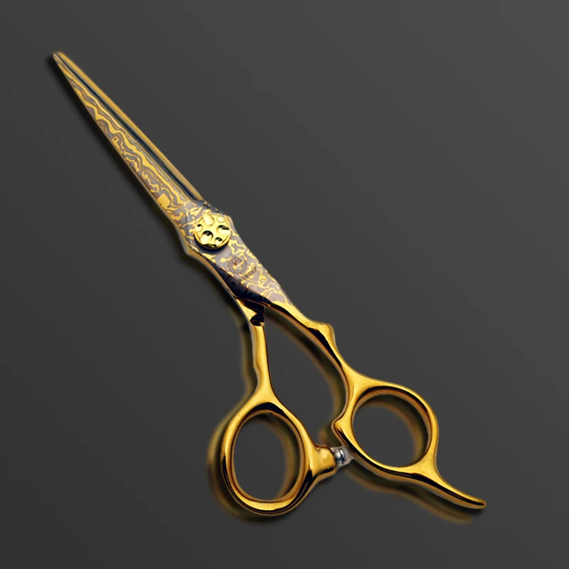 VICHICOO VF9-60 6Inch Gold Coating Color Barber Cutting Hair Scissors For Barbershop Accessories and Barber Salon