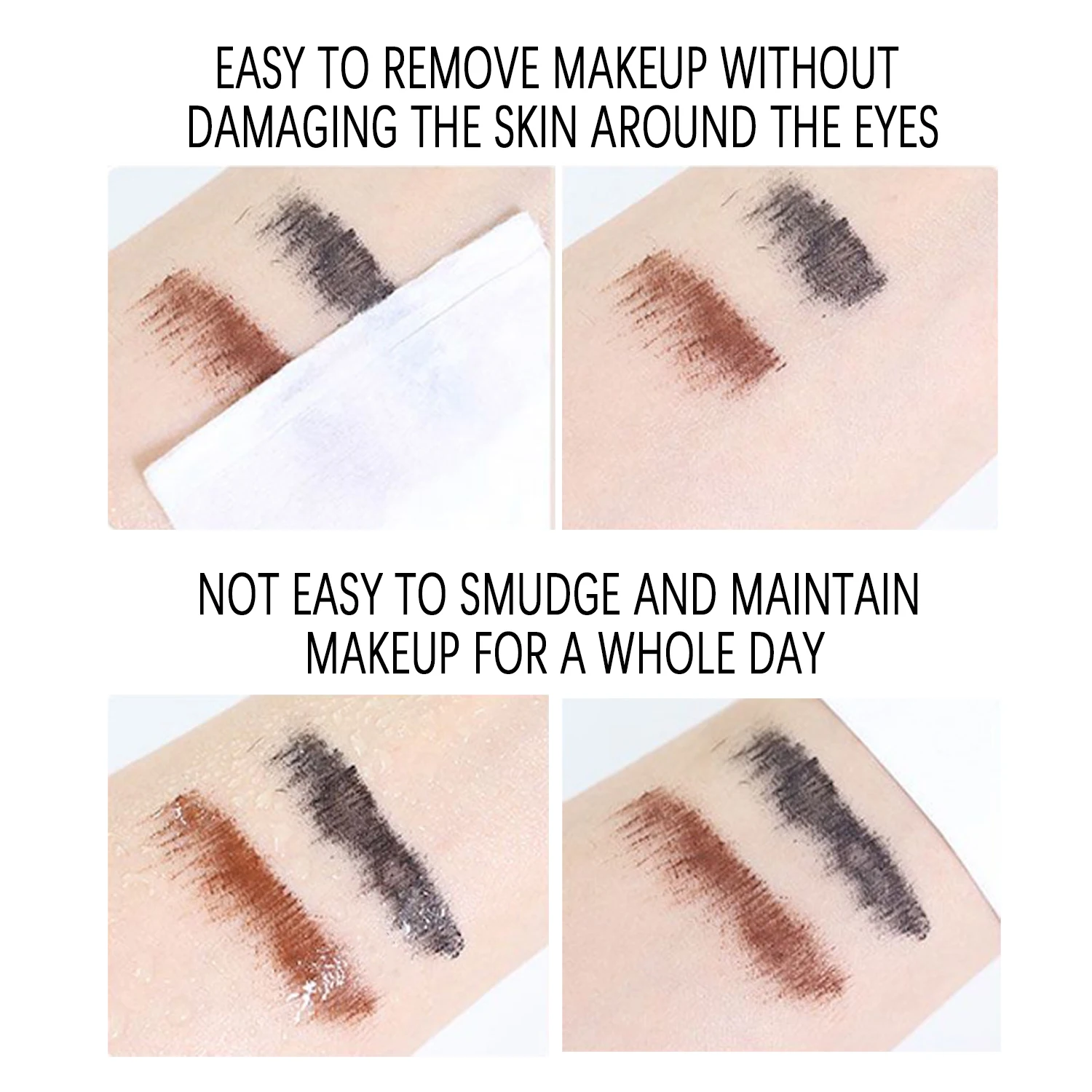 Baibeini-カラフルなマスカラ,細かいブラシ,定義された長さ,カール,汚れのない,長持ちする効果