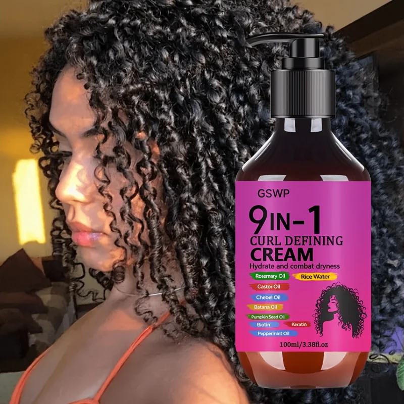 GSWP 9-in-1 Locken-Styling-Creme nährt das Haar und lindert Trockenheit, bietet langanhaltenden Halt für lockiges Haar. 100/200ml – Detail 3