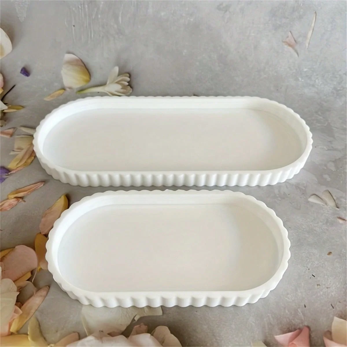 Bathroom Vanity Storage Tray Countertop Soap Scented Candles Small Plants Tray Dressing Table for Kitchen Sink Organization