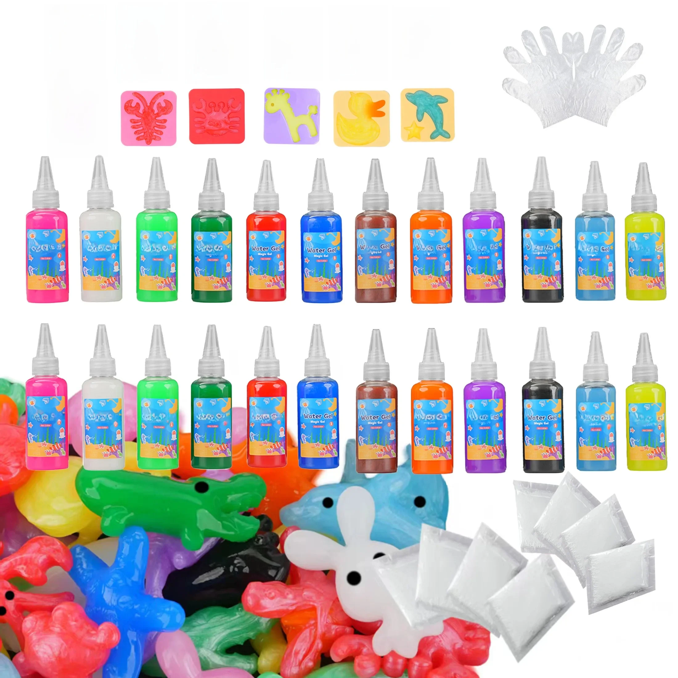 Kit de jouets elfe d'eau magique de 60ml, Gel d'eau Aqua Fairy, Aqua Fairy avec Gels magiques, Kit de Gel d'eau DIY, cadeaux d'anniversaire, jouets pour enfants